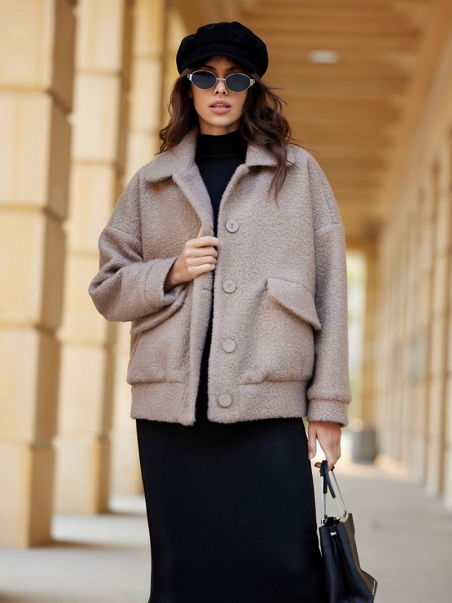 Kurtka Damska Ivon Cappuccino, baranek