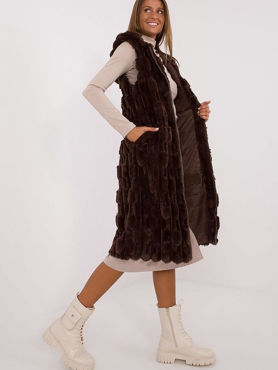 Kamizelka Model AT KZ 2368 1 07 Dark Brown