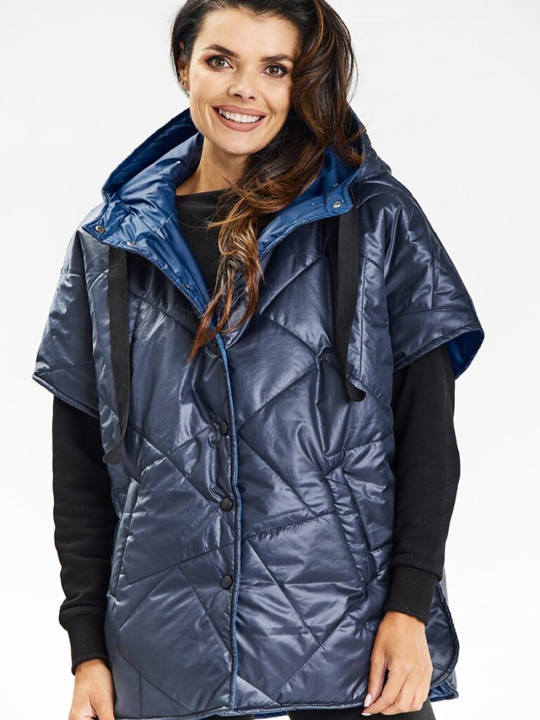 Kamizelka Model A684 Navy awama kimonowa