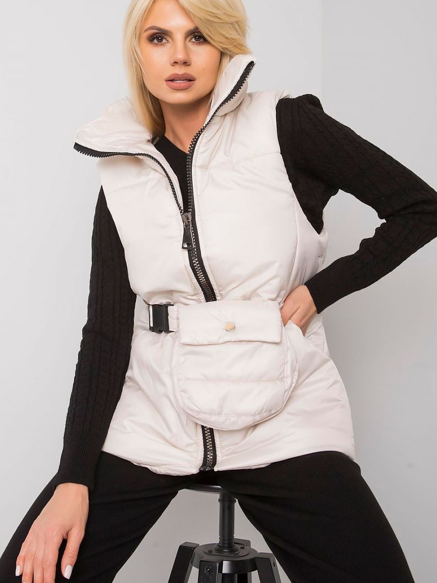 Puchowa kamizelka Ex Moda Ecru EM KZ
