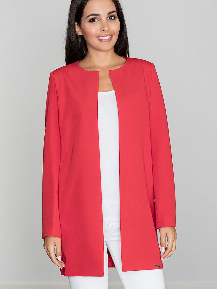 Płaszcz Damski M551 Red Figl