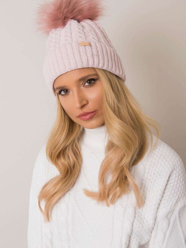 Czapka Damska Model JK-CZ-10.51 Light Pink - Rue Paris