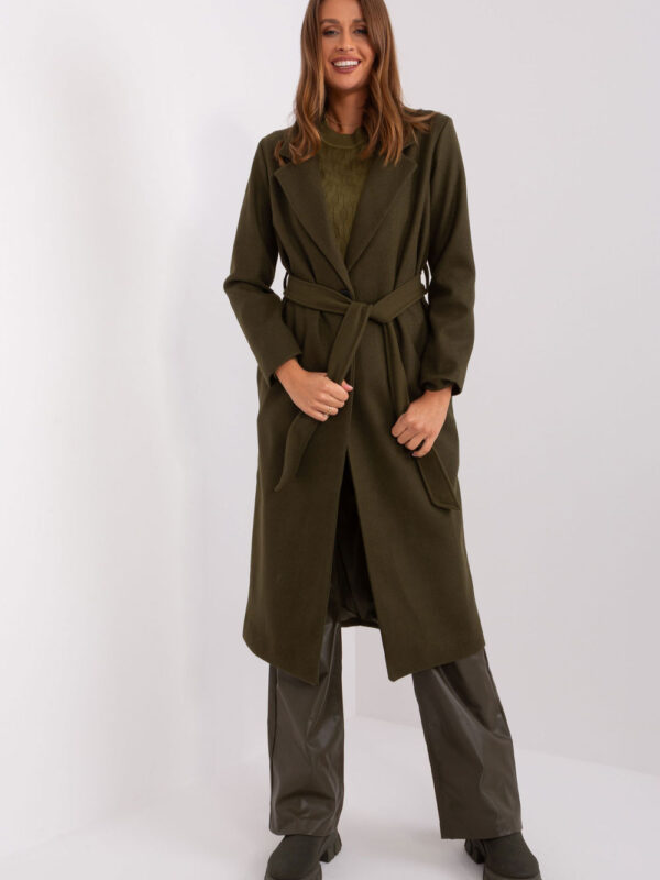 Płaszcz Damski Model TW-PL-BI-5312-1.31 Khaki - Och Bella