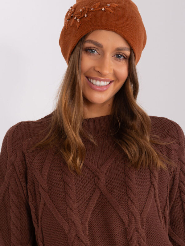 Czapka Model AT-CZ-2329.76 Light Brown - AT