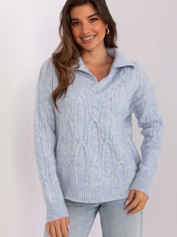 Sweter Damski Model AT-SW-2349-2.27 Błękit - AT