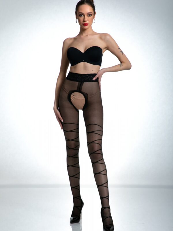 Rajstopy Model Dominatrice black 20 DEN Black - Amour
