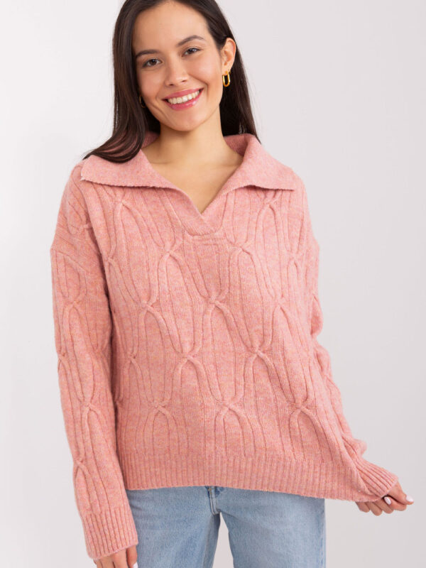 Sweter Damski Model AT-SW-2349-2.96 Dark Pink - AT