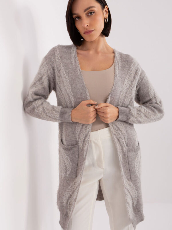 Sweter Kardigan Model AT-SW-234501.00P Grey - AT
