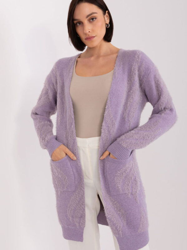Sweter Kardigan Model AT-SW-234501.00P Light Violet - AT