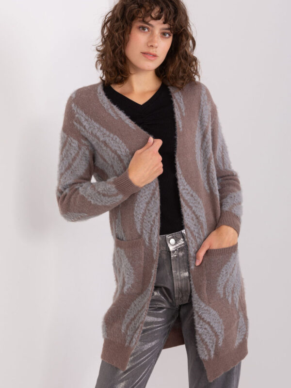 Sweter Kardigan Model AT-SW-234501.00P Dark Brown - AT