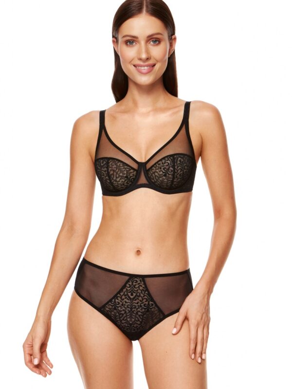 Biustonosz Soft Model Gabi B2-V1 Black - Gorteks