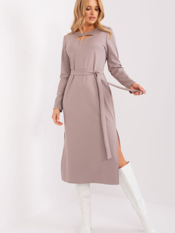 Sukienka Model LK-SK-509447.75P Dark Beige - Lakerta