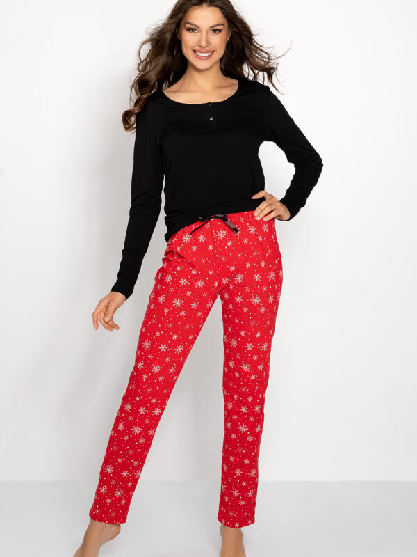 Piżama Damska Model Christmas Time 217701 Red - Momenti Per Me