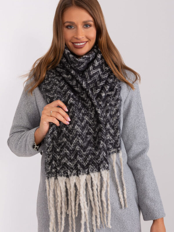 Szalik Model AT-SZ-23125.75 Black/Beige - AT
