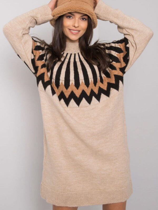 Sukienka Model LC-SK-0098.37X Beige - Rue Paris