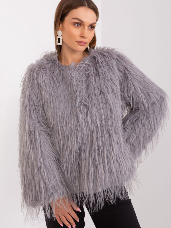 Kurtka Damska Model AT-KR-2359.96P Light Grey - AT