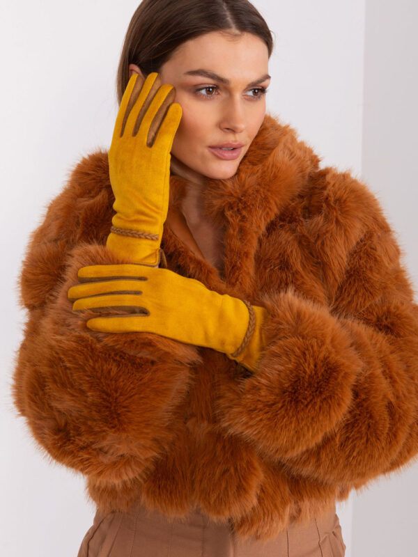 Rękawiczki Model AT-RK-238601.78 Dark Yellow - AT