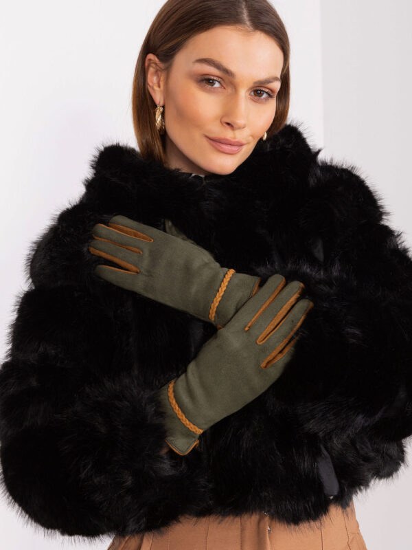 Rękawiczki Model AT-RK-238601.31P Khaki - AT