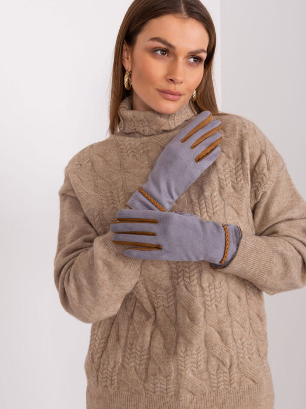 Rękawiczki Model AT-RK-238601.31P Grey - AT