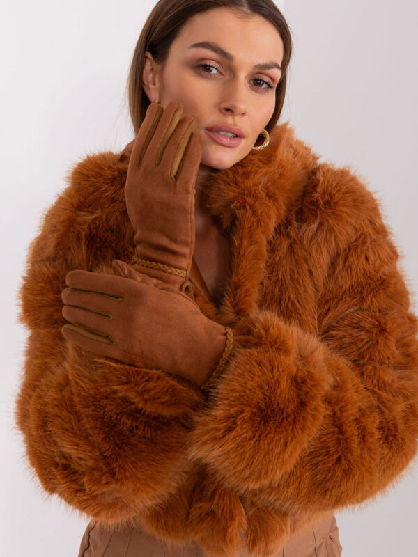 Rękawiczki Model AT-RK-238601.98 Light Brown - AT