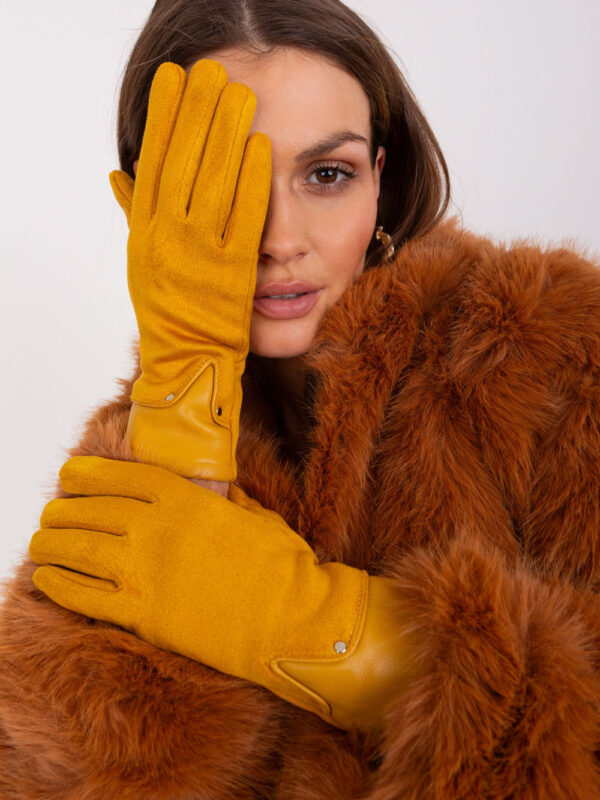 Rękawiczki Model AT-RK-239507.26P Dark Yellow - AT