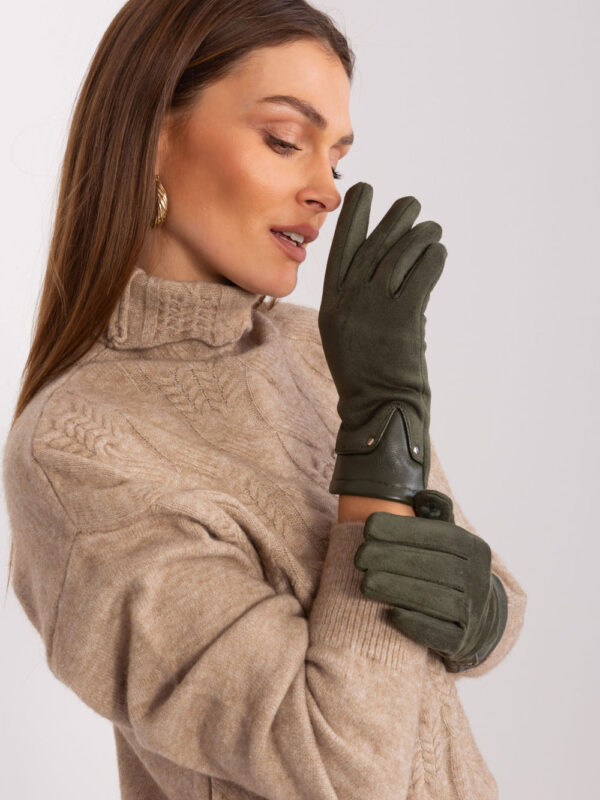 Rękawiczki Model AT-RK-239507.61P Khaki - AT