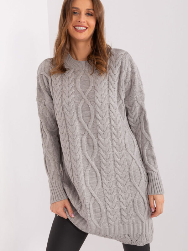 Sukienka Model LC-SK-8012-2.64P Grey - Rue Paris