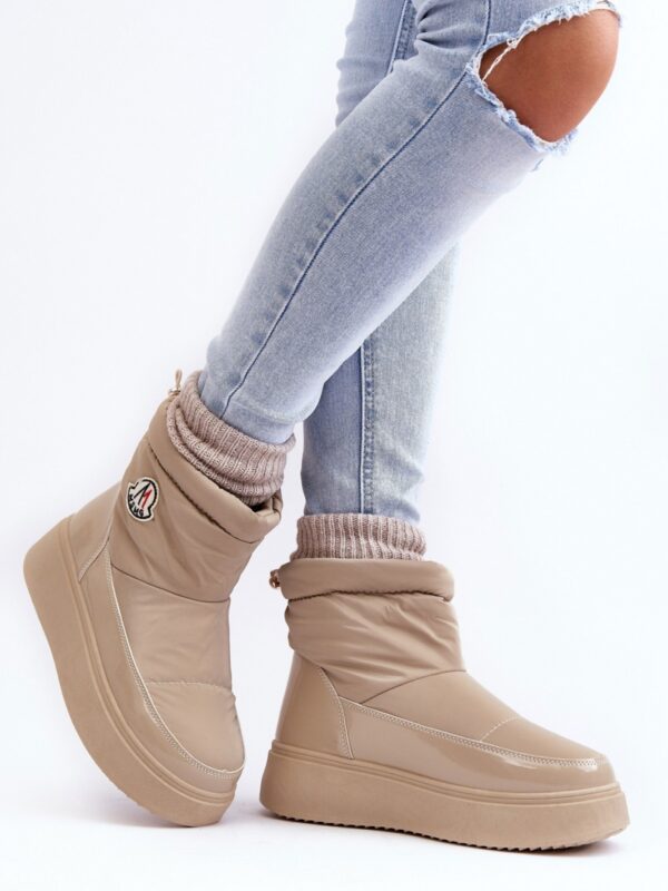 Śniegowce Model Gattea HY852-63 Beige - Step in style