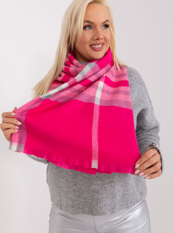 Szalik Model AT-SZ-23125-1.26 Grey/Pink - AT