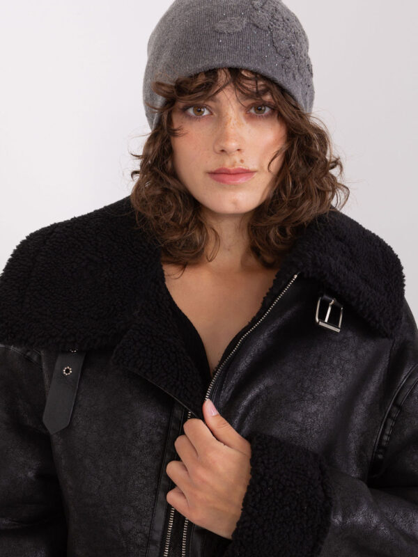 Czapka Model AT-CZ-23250.61P Dark Grey - AT