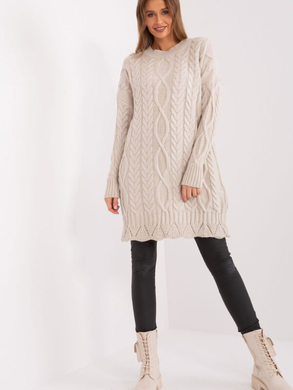 Sukienka Model LC-SK-8012-2.25P Light Beige - Rue Paris