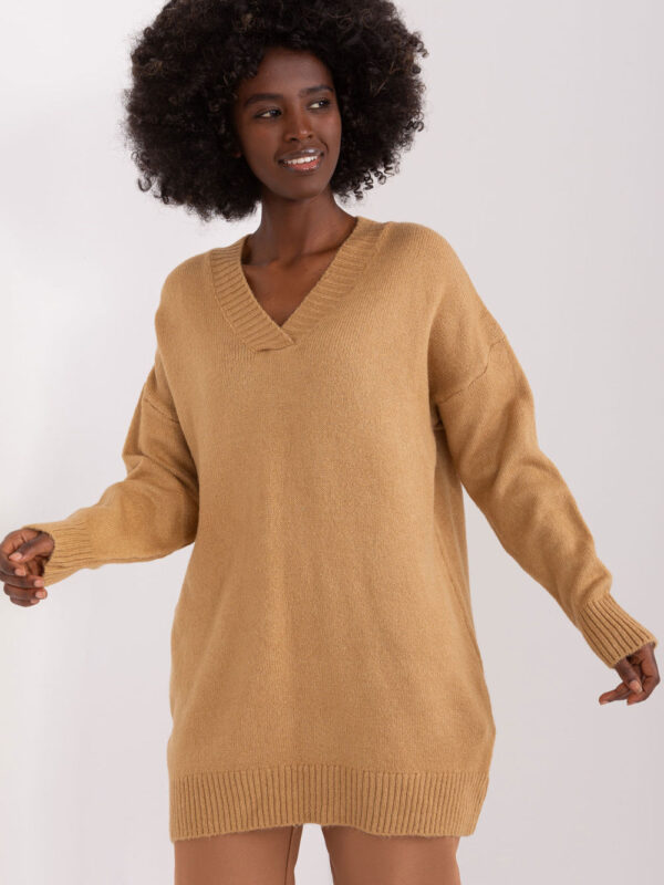 Sweter Damski Model BA-SW-0577.02P Camel - Badu