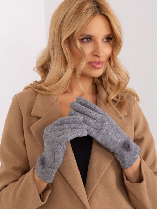 Rękawiczki Model AT-RK-23904.26 Dark grey - AT