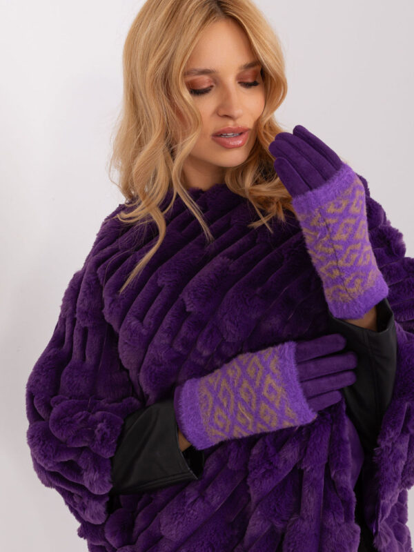 Rękawiczki Model AT-RK-2310.91 Dark Violet - AT