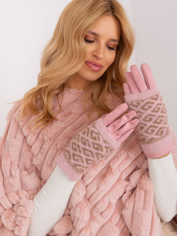 Rękawiczki Model AT-RK-2310.91 Light Pink - AT