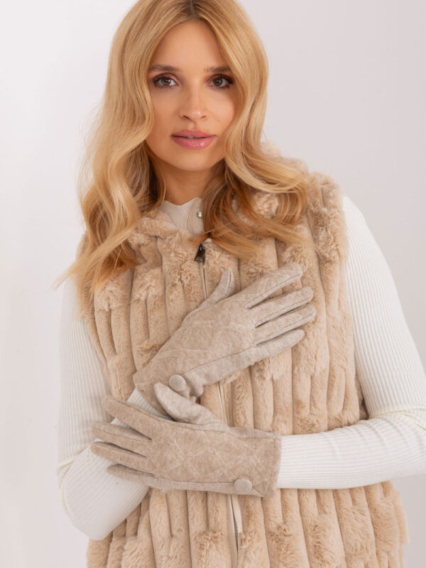 Rękawiczki Model AT-RK-239501.10 Beige - AT