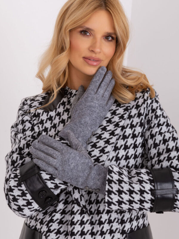 Rękawiczki Model AT-RK-239302.10X Dark Grey - AT