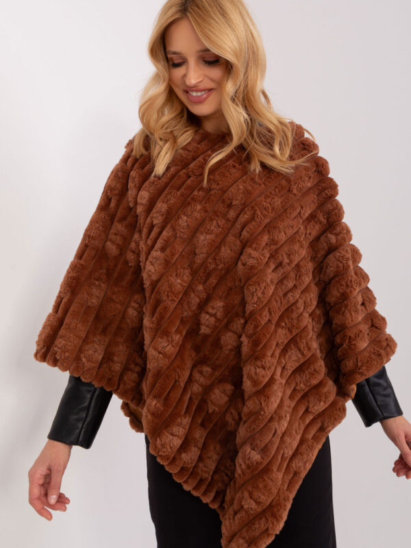 Sweter Ponczo Model AT-PN-2347.16 Light Brown - AT