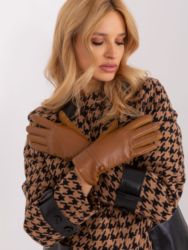 Rękawiczki Model AT-RK-239802.28 Light Brown - AT