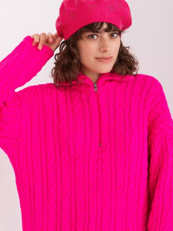Beret Model AT-CZ-2318.27 Fuksja - AT