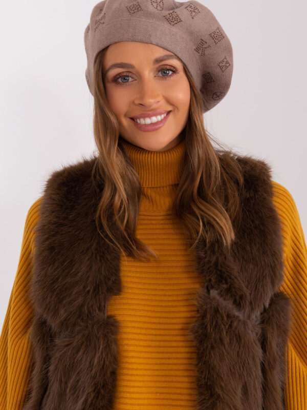 Beret Model AT-CZ-2318.26 Dark Beige - AT