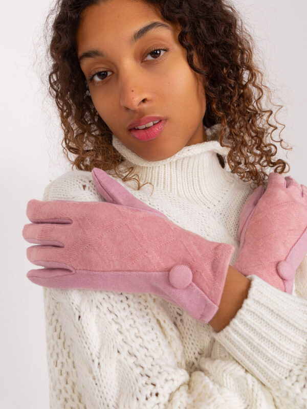 Rękawiczki Model AT-RK-239501.10 Light Pink - AT