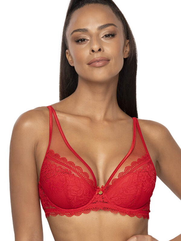 Biustonosz push up Biustonosz Push-up Model 0198/11 Estelle Red - Mat