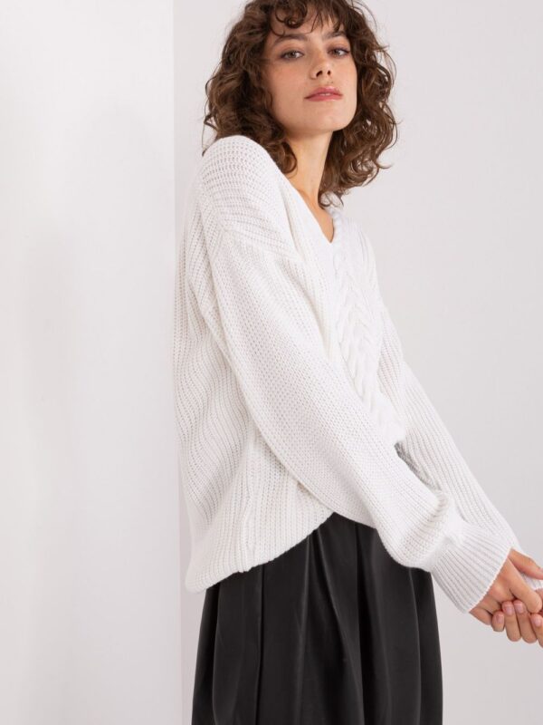 Sweter Damski Model BA-SW-8028.32 Ecru - Badu