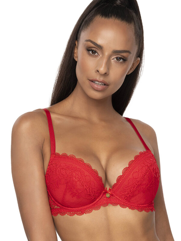 Biustonosz push up Biustonosz Push-up Model 0198/11/2 Estelle Red - Mat