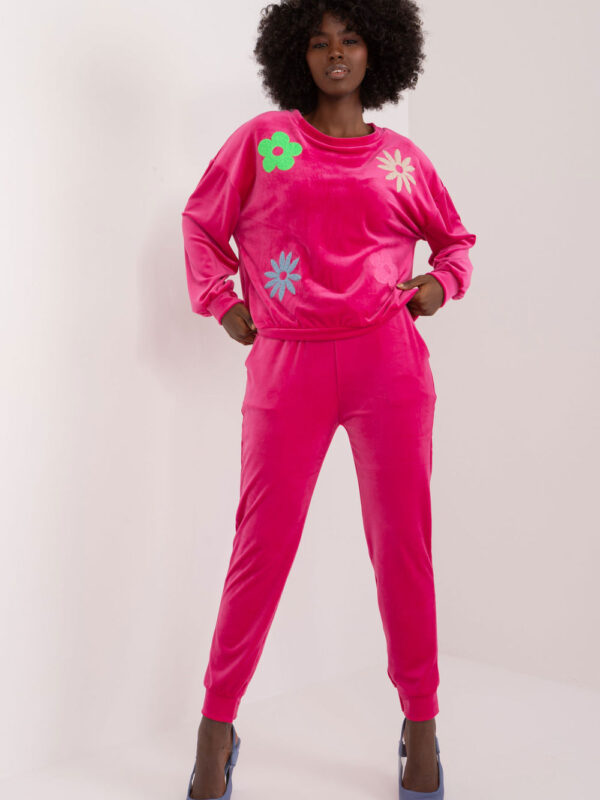 Spodnie Komplet Model DHJ-KMPL-8655.05 Fuksja - Italy Moda