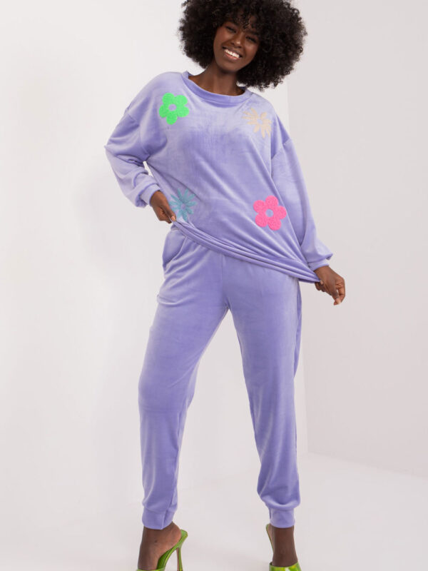 Spodnie Komplet Model DHJ-KMPL-8655.05 Light Violet - Italy Moda