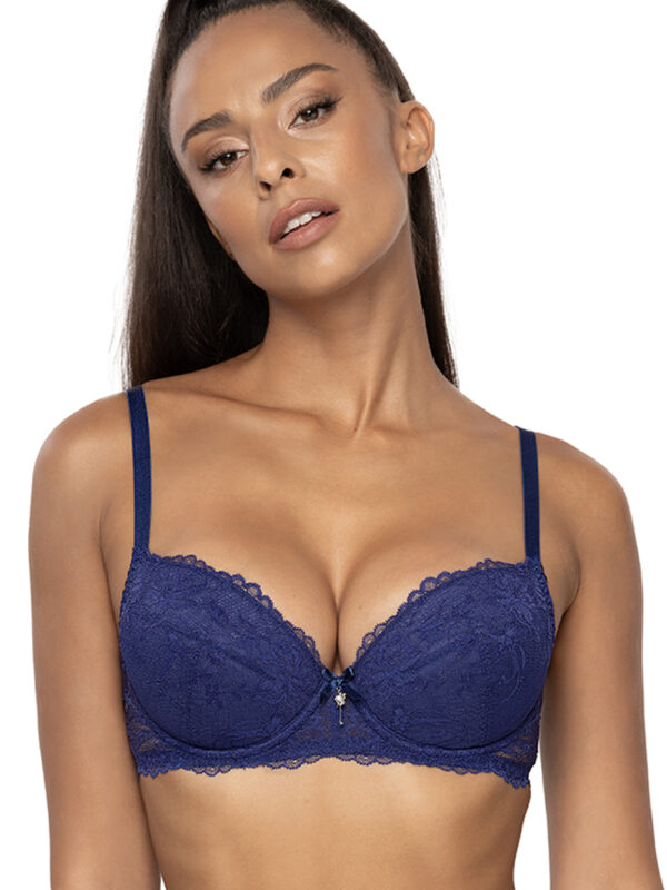 Biustonosz push up Biustonosz Push-up Model 3827/11 Maxine Navy - Mat