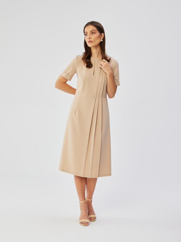 Sukienka Model S361 Beige - Stylove