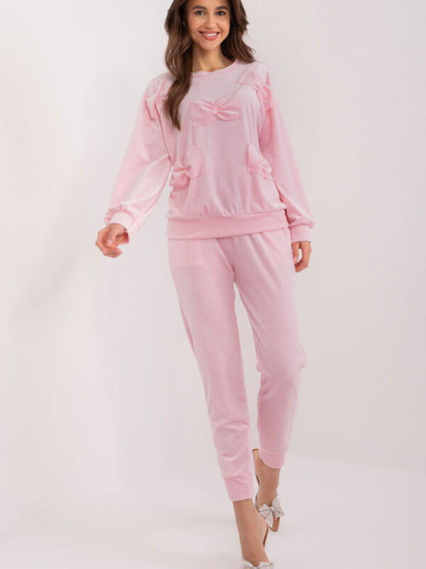 Spodnie Komplet Model DHJ-KMPL-8850.68 Light Pink - Italy Moda